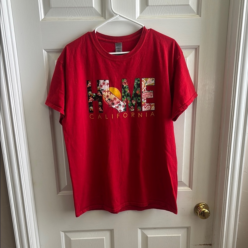 Red California Graphic T-Shirt